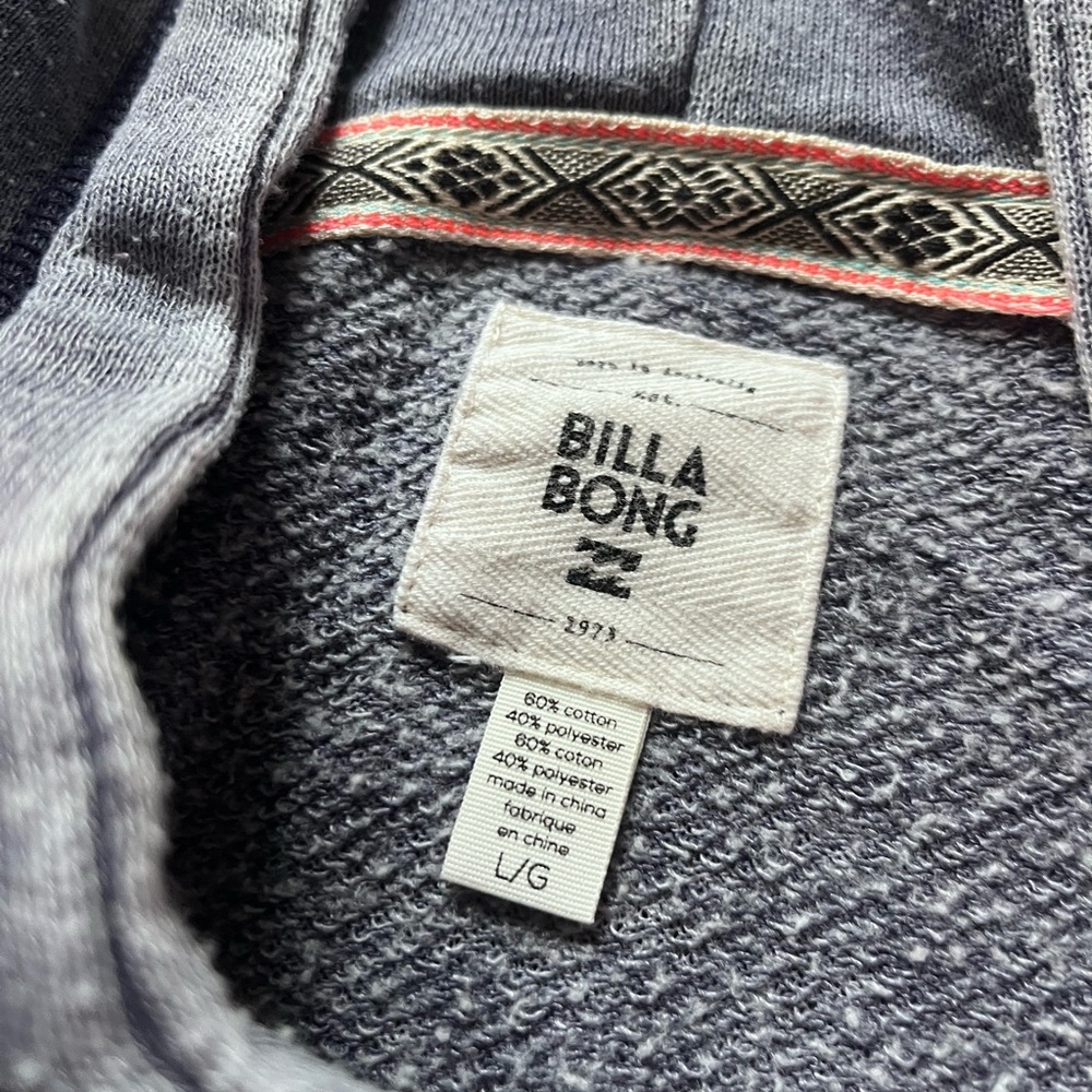 Gray Billabong Graphic Hoodie Sweater - Picture 4 of 4